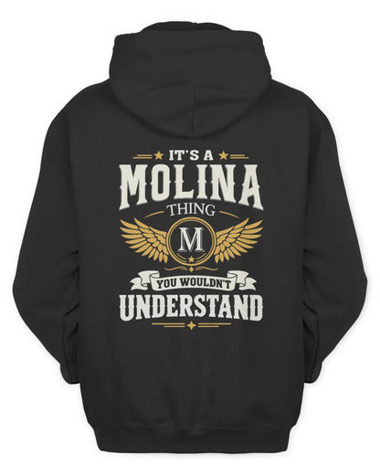 MOLINA KT06-M008 It’s a [NAME] Thing – You Wouldn’t Understand | Personalized Vintage T-Shirt - Unisex Hoodie - Black