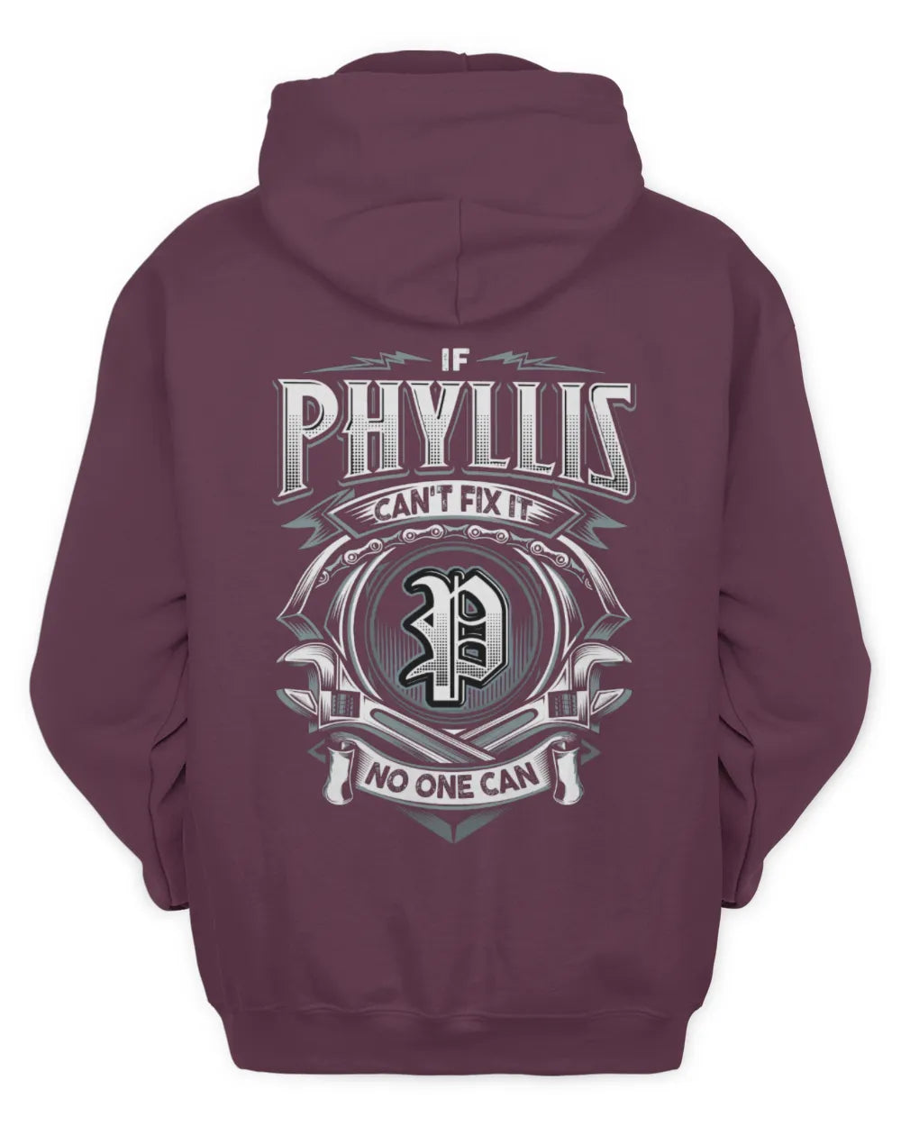 PHYLLIS AP81-K4-626 - Personalized Ahmed Quote Apparel “If Ahmed Can't Fix It, No One Can” - Unisex Hoodie - Maroon