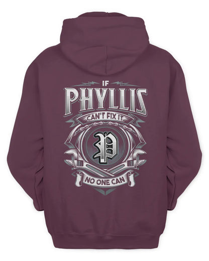 PHYLLIS AP81-K4-626 - Personalized Ahmed Quote Apparel “If Ahmed Can't Fix It, No One Can” - Unisex Hoodie - Maroon