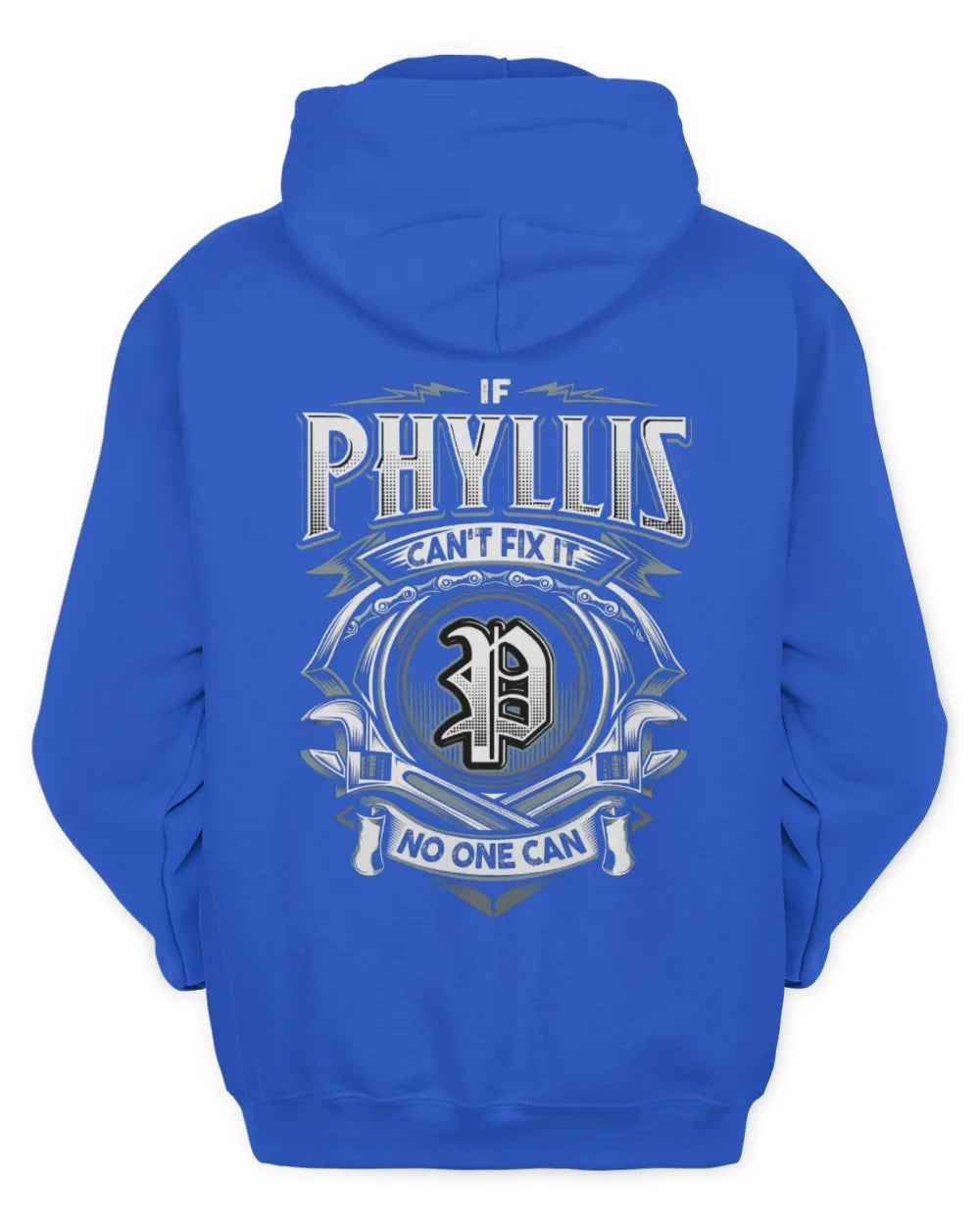 PHYLLIS AP81-K4-626 - Personalized Ahmed Quote Apparel “If Ahmed Can't Fix It, No One Can” - Unisex Hoodie - Royal