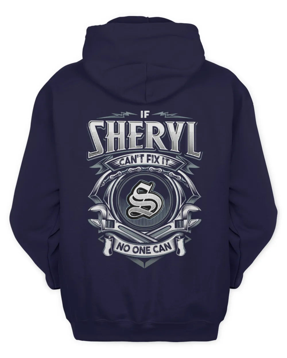SHERYL AP81-K4-626 - Personalized Ahmed Quote Apparel “If Ahmed Can't Fix It, No One Can” - Unisex Hoodie - Navy