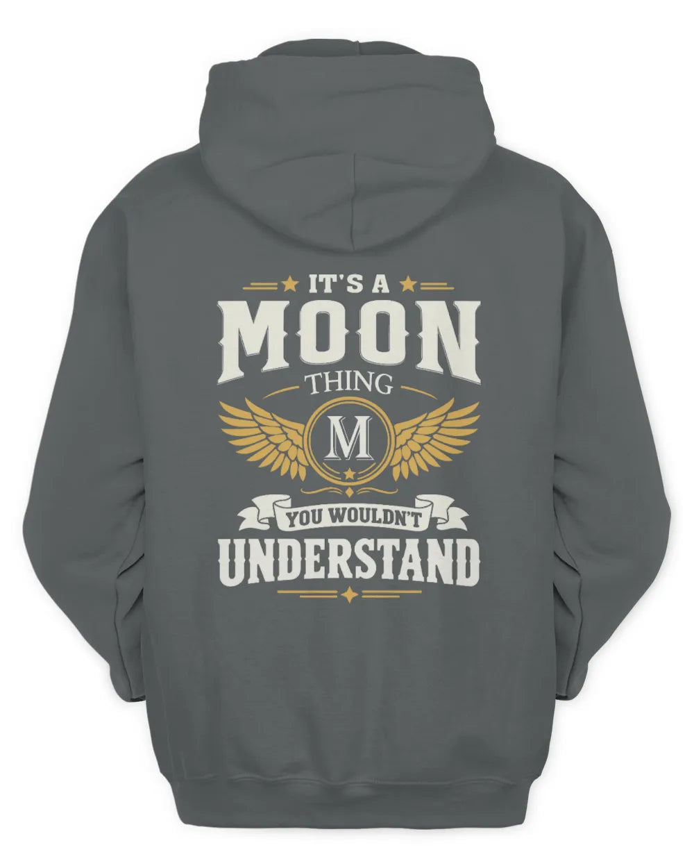 MOON KT06-M008 It’s a [NAME] Thing – You Wouldn’t Understand | Personalized Vintage T-Shirt - Unisex Hoodie - Charcoal
