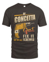 CONCETTA TP22-K4-228 - Personalized Handyman T-Shirt “If AARON Can’t Fix It, We’re All Screwed”