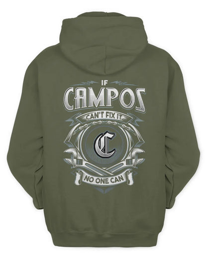CAMPOS AP81-K4-626 - Personalized Ahmed Quote Apparel “If Ahmed Can't Fix It, No One Can” - Unisex Hoodie - Military Green