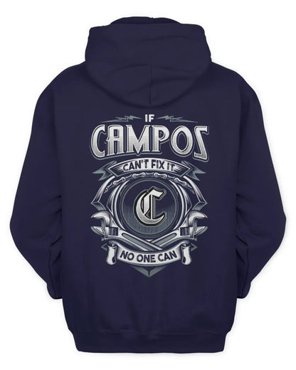 CAMPOS AP81-K4-626 - Personalized Ahmed Quote Apparel “If Ahmed Can't Fix It, No One Can” - Unisex Hoodie - Navy