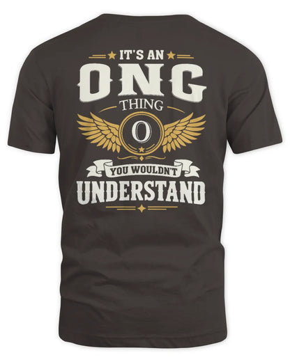 ONG KT06-M008 It’s a [NAME] Thing – You Wouldn’t Understand | Personalized Vintage T-Shirt - Unisex Standard T-Shirt - Dark Chocolate