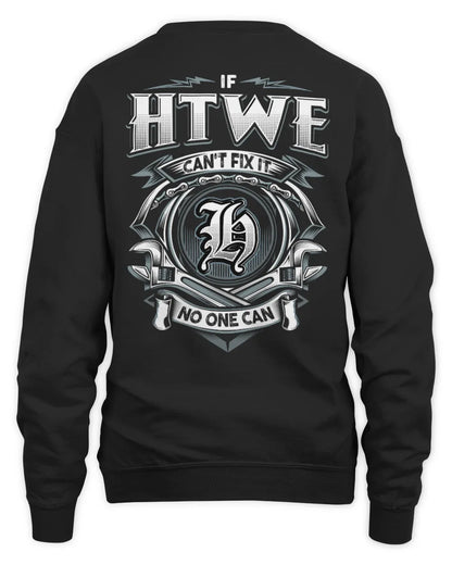 HTWE AP81-K4-626 - Personalized Ahmed Quote Apparel “If Ahmed Can't Fix It, No One Can” - Unisex Sweatshirt - Black