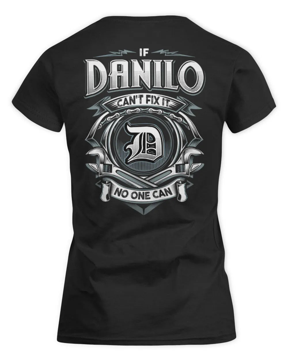DANILO AP81-K4-626 - Personalized Ahmed Quote Apparel “If Ahmed Can't Fix It, No One Can” - Women's Standard T-Shirt - Black