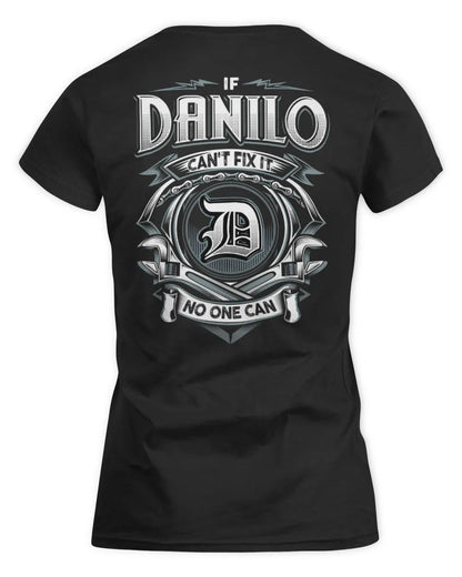 DANILO AP81-K4-626 - Personalized Ahmed Quote Apparel “If Ahmed Can't Fix It, No One Can” - Women's Standard T-Shirt - Black