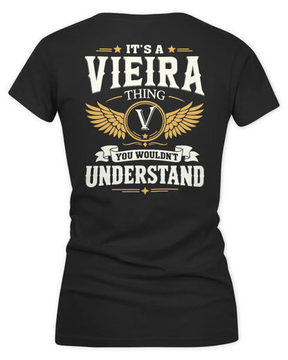VIEIRA KT06-M008 It’s a [NAME] Thing – You Wouldn’t Understand | Personalized Vintage T-Shirt - Women's V-Neck T-Shirt - Black