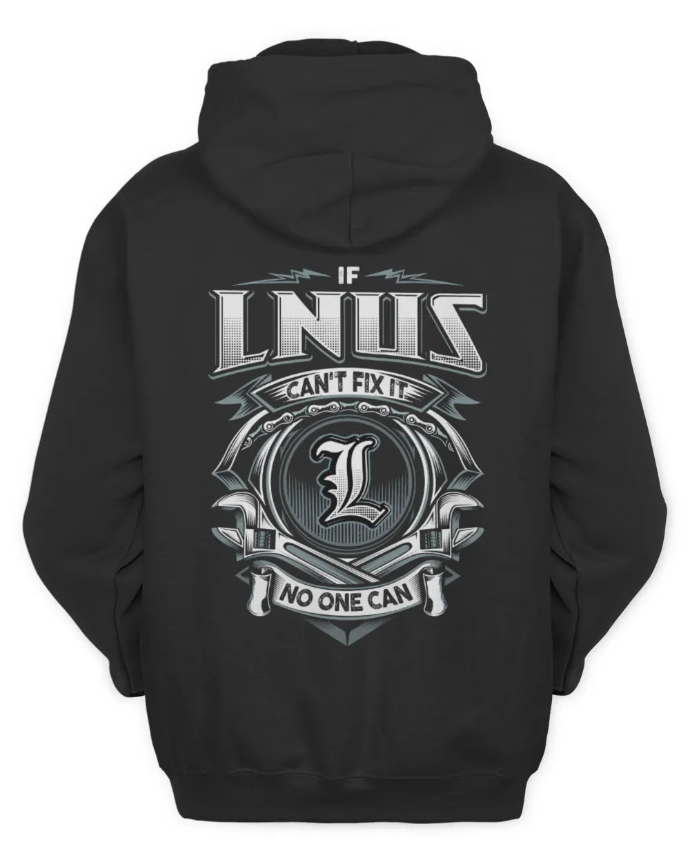 LNUS AP81-K4-626 - Personalized Ahmed Quote Apparel “If Ahmed Can't Fix It, No One Can” - Unisex Hoodie - Black