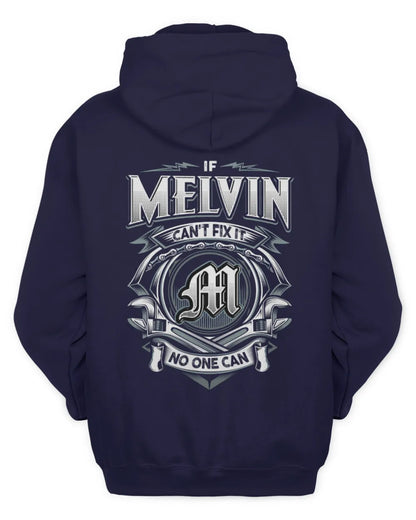 MELVIN AP81-K4-626 - Personalized Ahmed Quote Apparel “If Ahmed Can't Fix It, No One Can” - Unisex Hoodie - Navy