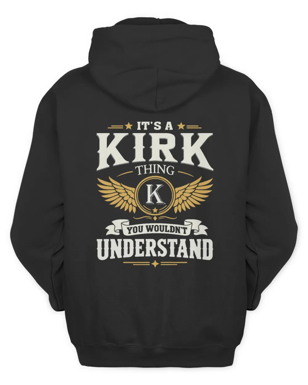 KIRK KT06-M008 It’s a [NAME] Thing – You Wouldn’t Understand | Personalized Vintage T-Shirt - Unisex Hoodie - Black