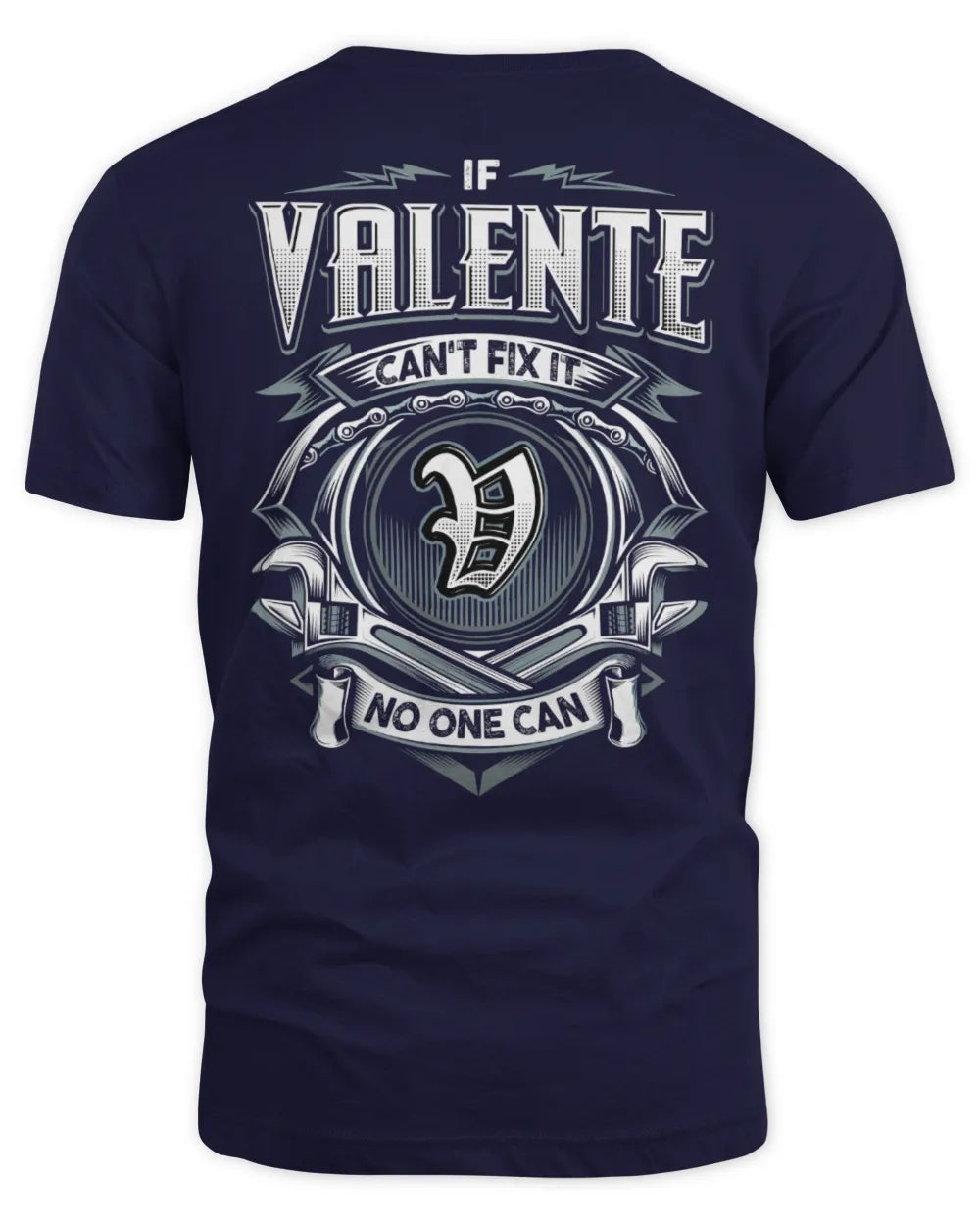 VALENTE AP81-K4-626 - Personalized Ahmed Quote Apparel “If Ahmed Can't Fix It, No One Can” - Unisex Standard T-Shirt - Navy