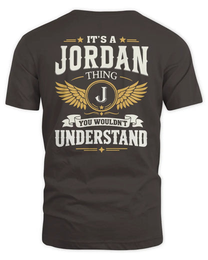 JORDAN KT06-M008 It’s a [NAME] Thing – You Wouldn’t Understand | Personalized Vintage T-Shirt - Unisex Standard T-Shirt - Dark Chocolate