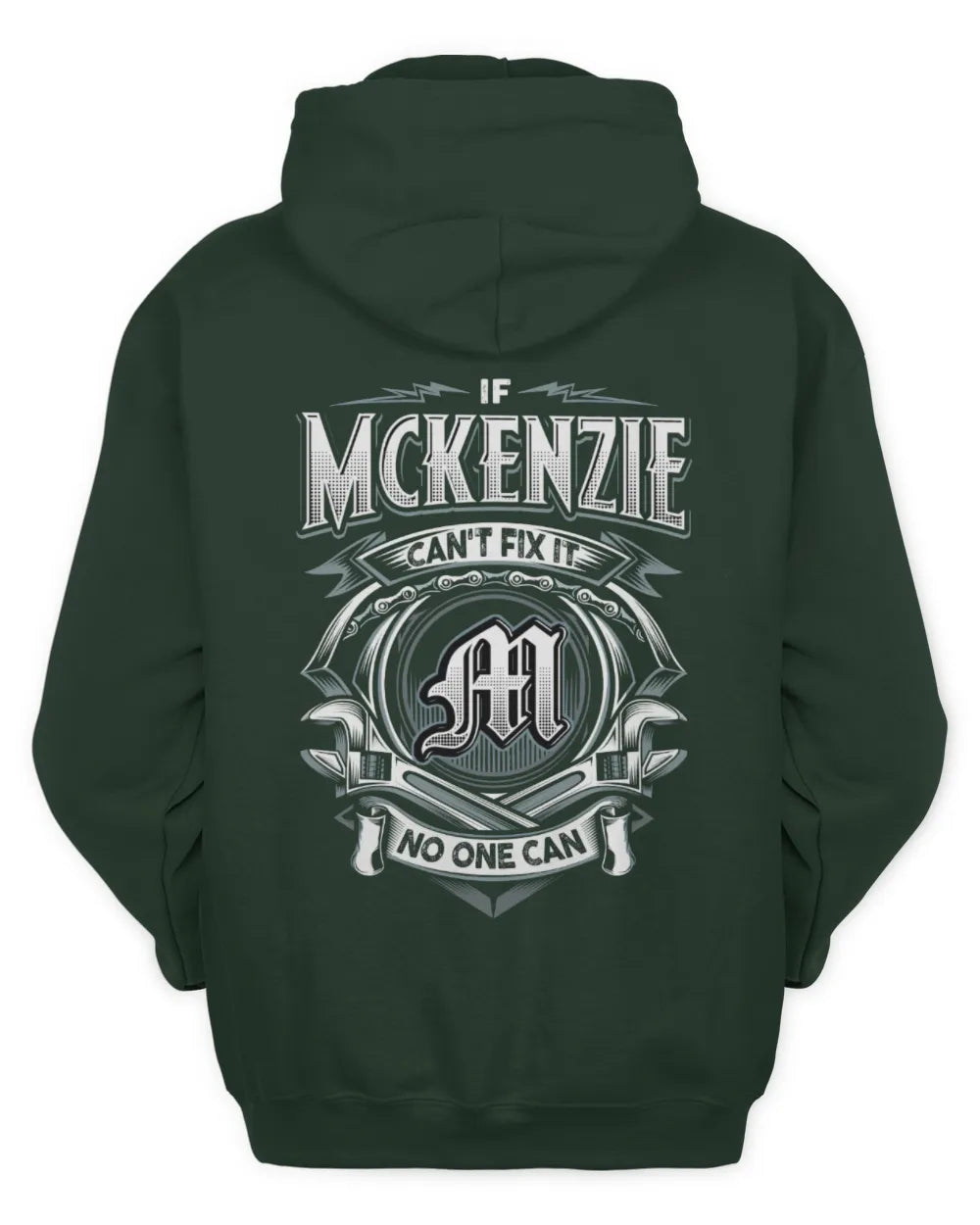 MCKENZIE AP81-K4-626 - Personalized Ahmed Quote Apparel “If Ahmed Can't Fix It, No One Can” - Unisex Hoodie - Forest Green
