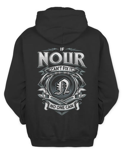 NOUR AP81-K4-626 - Personalized Ahmed Quote Apparel “If Ahmed Can't Fix It, No One Can” - Unisex Hoodie - Black