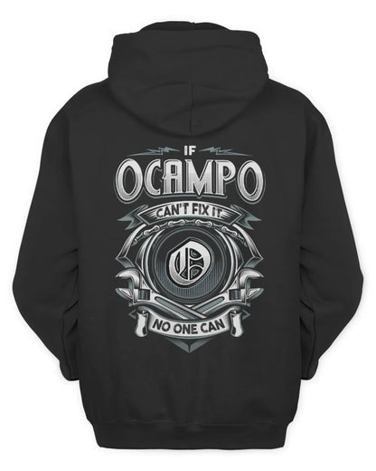 OCAMPO AP81-K4-626 - Personalized Ahmed Quote Apparel “If Ahmed Can't Fix It, No One Can” - Unisex Hoodie - Black