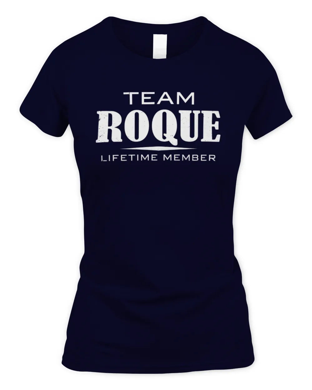 ROQUE BL62-K4-128 - Personalized “Team NAME Lifetime Member” - Women's Standard T-Shirt - Navy