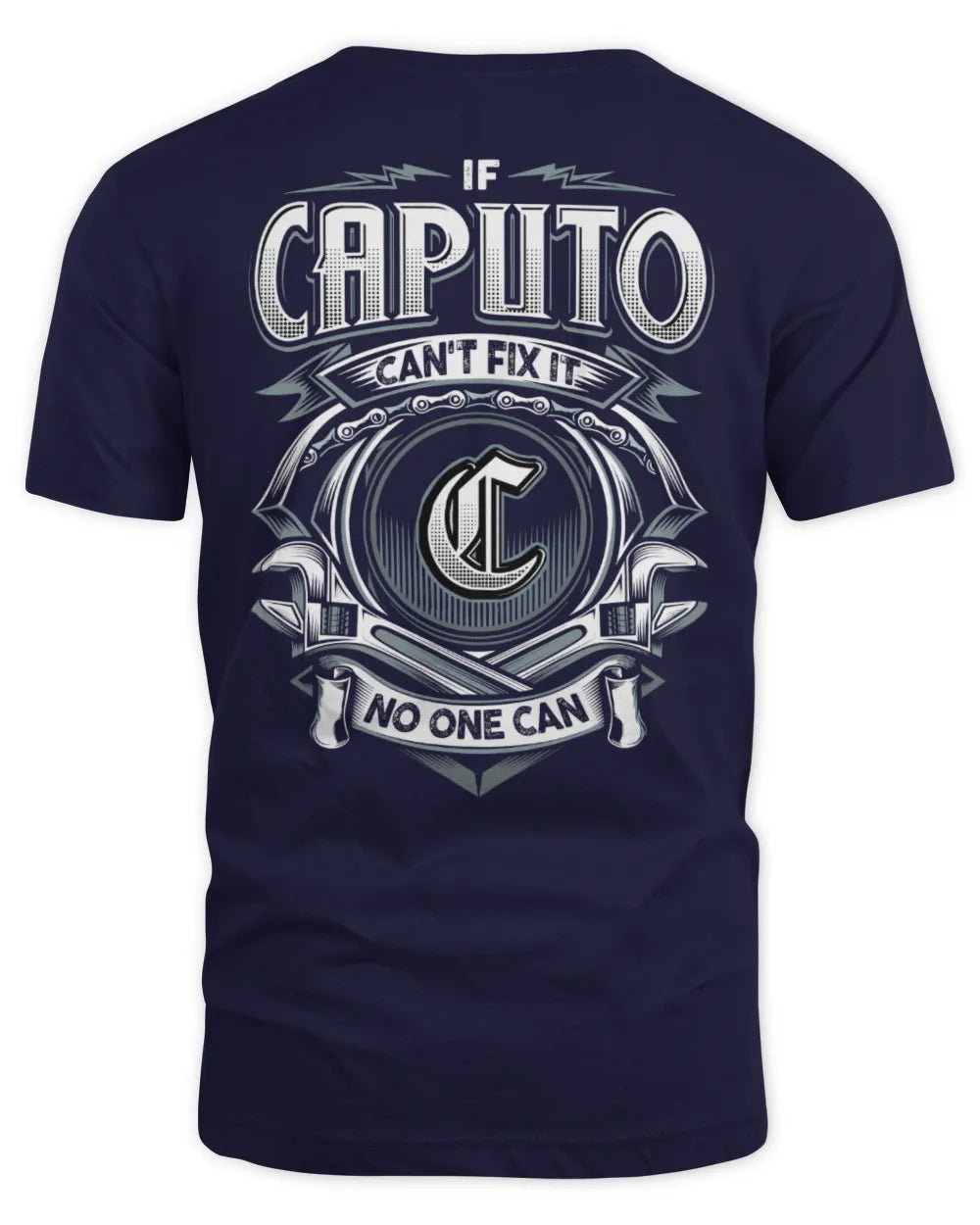 CAPUTO AP81-K4-626 - Personalized Ahmed Quote Apparel “If Ahmed Can't Fix It, No One Can” - Unisex Standard T-Shirt - Navy