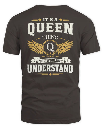 QUEEN KT06-M008 It’s a [NAME] Thing – You Wouldn’t Understand | Personalized Vintage T-Shirt - Unisex Standard T-Shirt - Dark Chocolate