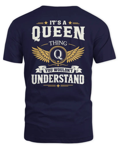 QUEEN KT06-M008 It’s a [NAME] Thing – You Wouldn’t Understand | Personalized Vintage T-Shirt - Unisex Standard T-Shirt - Navy
