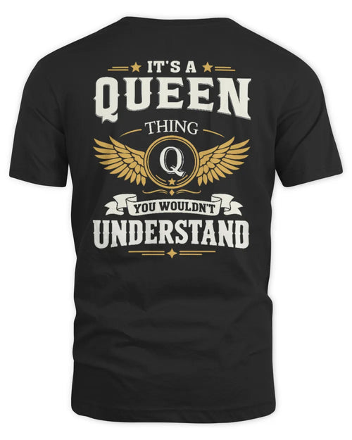 QUEEN KT06-M008 It’s a [NAME] Thing – You Wouldn’t Understand | Personalized Vintage T-Shirt - Unisex Standard T-Shirt - Black