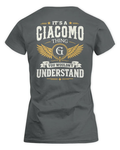 GIACOMO KT06-M008 It’s a [NAME] Thing – You Wouldn’t Understand | Personalized Vintage T-Shirt - Women's Standard T-Shirt - Charcoal