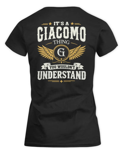 GIACOMO KT06-M008 It’s a [NAME] Thing – You Wouldn’t Understand | Personalized Vintage T-Shirt - Women's Standard T-Shirt - Black