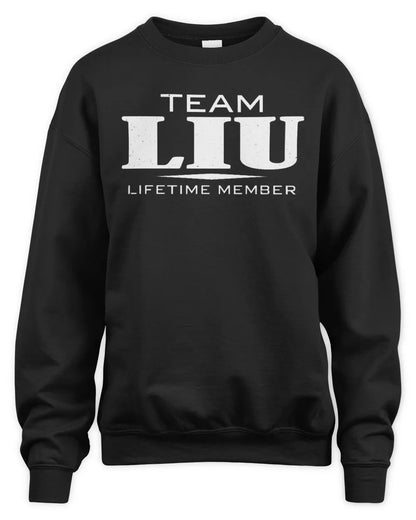 LIU BL62-K4-128 - Personalized “Team NAME Lifetime Member” - Unisex Sweatshirt - Black