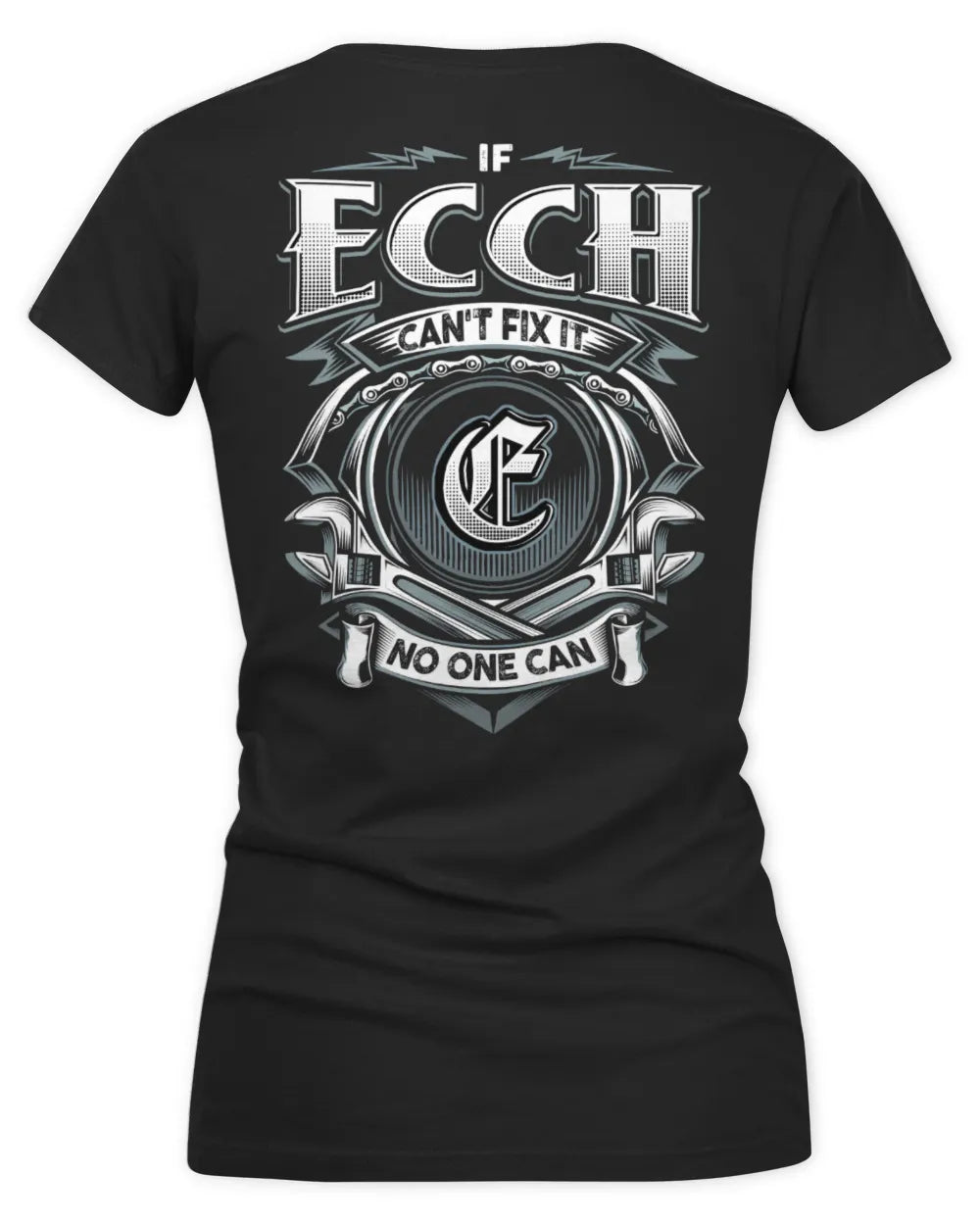 ECCH AP81-K4-626 - Personalized Ahmed Quote Apparel “If Ahmed Can't Fix It, No One Can” - Women's V-Neck T-Shirt - Black