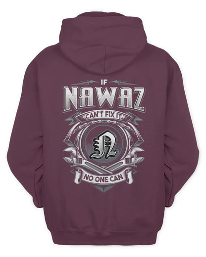 NAWAZ AP81-K4-626 - Personalized Ahmed Quote Apparel “If Ahmed Can't Fix It, No One Can” - Unisex Hoodie - Maroon