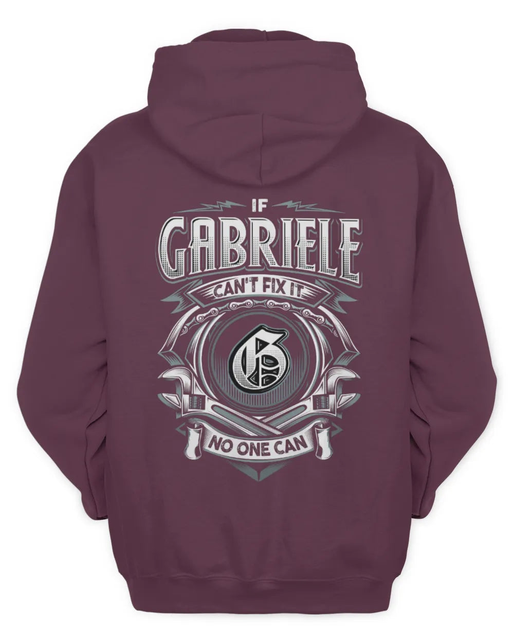 GABRIELE AP81-K4-626 - Personalized Ahmed Quote Apparel “If Ahmed Can't Fix It, No One Can” - Unisex Hoodie - Maroon