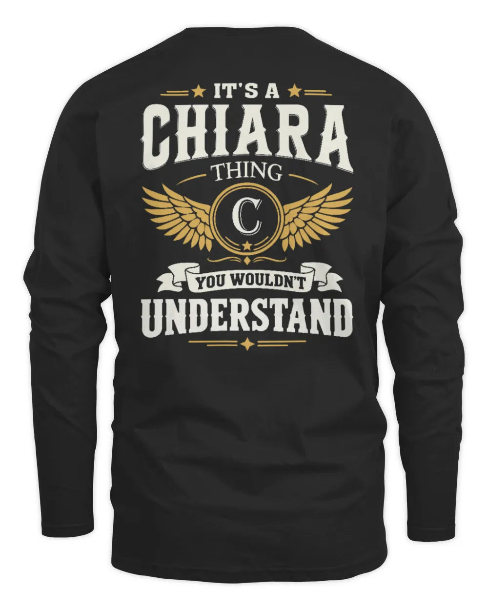 CHIARA KT06-M008 It’s a [NAME] Thing – You Wouldn’t Understand | Personalized Vintage T-Shirt - Men's Long Sleeved T-Shirt - Black