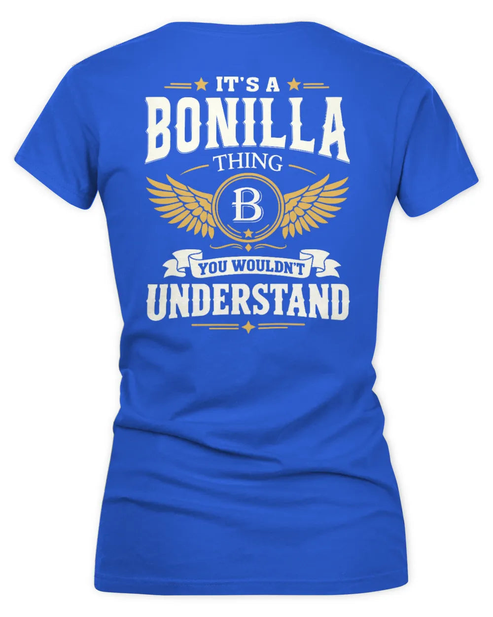 BONILLA KT06-M008 It’s a [NAME] Thing – You Wouldn’t Understand | Personalized Vintage T-Shirt - Women's V-Neck T-Shirt - Royal