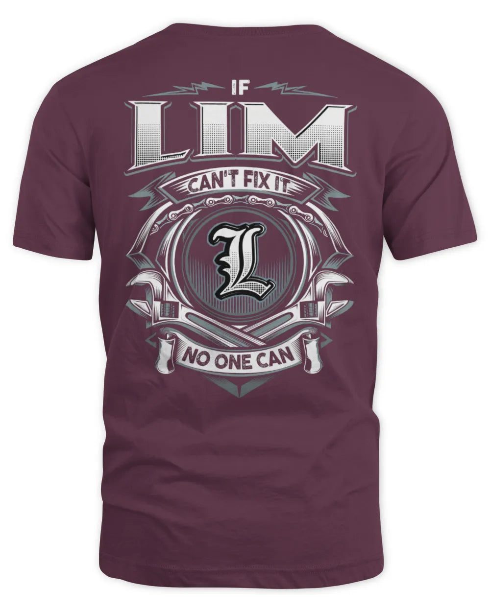 LIM AP81-K4-626 - Personalized Ahmed Quote Apparel “If Ahmed Can't Fix It, No One Can” - Unisex Standard T-Shirt - Maroon