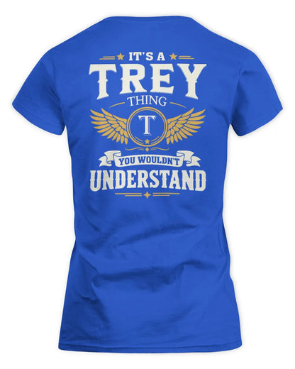 TREY KT06-M008 It’s a [NAME] Thing – You Wouldn’t Understand | Personalized Vintage T-Shirt - Women's Standard T-Shirt - Royal