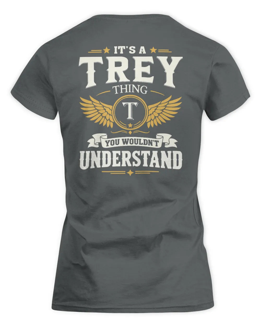 TREY KT06-M008 It’s a [NAME] Thing – You Wouldn’t Understand | Personalized Vintage T-Shirt - Women's Standard T-Shirt - Charcoal