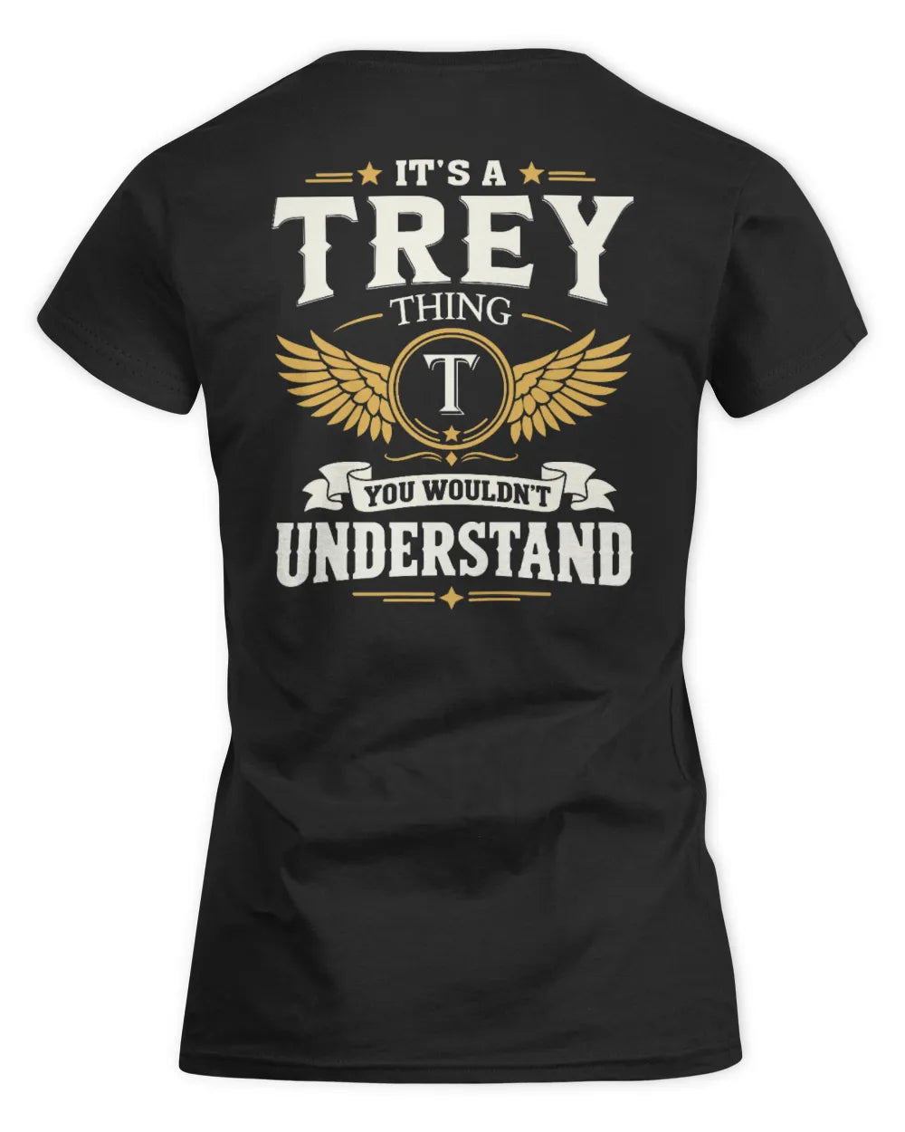 TREY KT06-M008 It’s a [NAME] Thing – You Wouldn’t Understand | Personalized Vintage T-Shirt - Women's Standard T-Shirt - Black