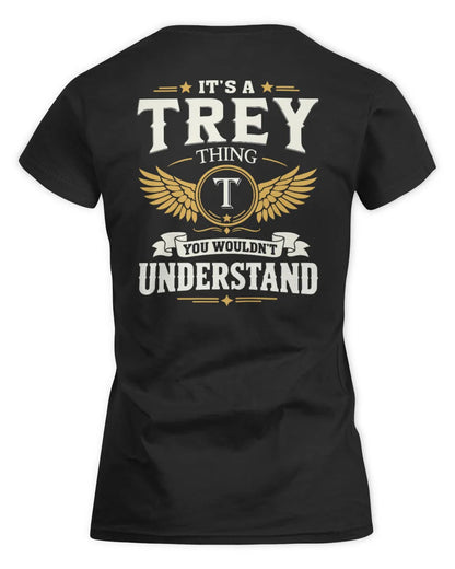 TREY KT06-M008 It’s a [NAME] Thing – You Wouldn’t Understand | Personalized Vintage T-Shirt - Women's Standard T-Shirt - Black
