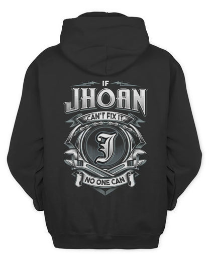 JHOAN AP81-K4-626 - Personalized Ahmed Quote Apparel “If Ahmed Can't Fix It, No One Can” - Unisex Hoodie - Black