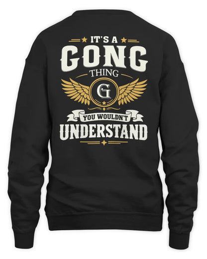 GONG KT06-M008 It’s a [NAME] Thing – You Wouldn’t Understand | Personalized Vintage T-Shirt - Unisex Sweatshirt - Black