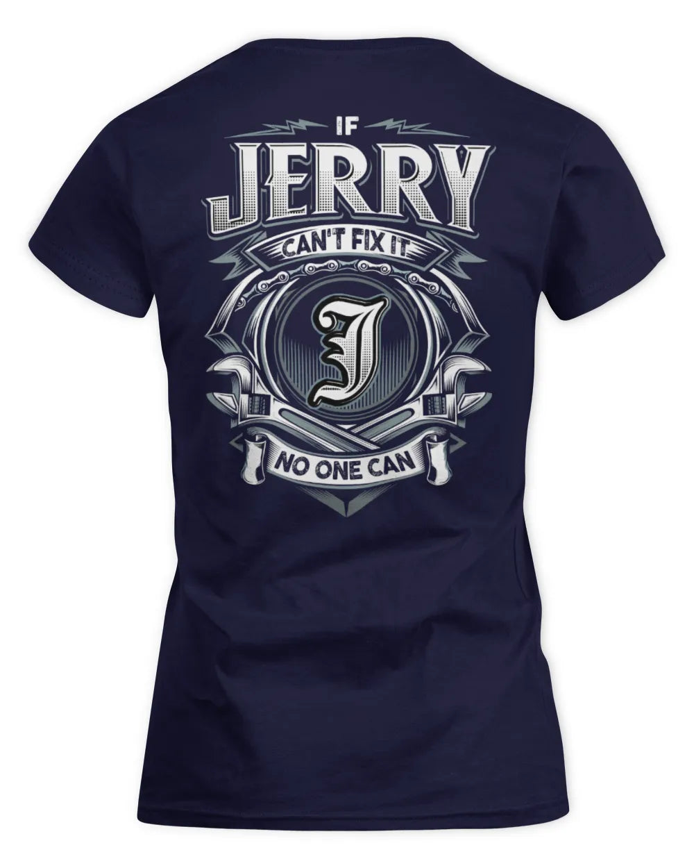 JERRY AP81-K4-626 - Personalized Ahmed Quote Apparel “If Ahmed Can't Fix It, No One Can” - Women's Standard T-Shirt - Navy