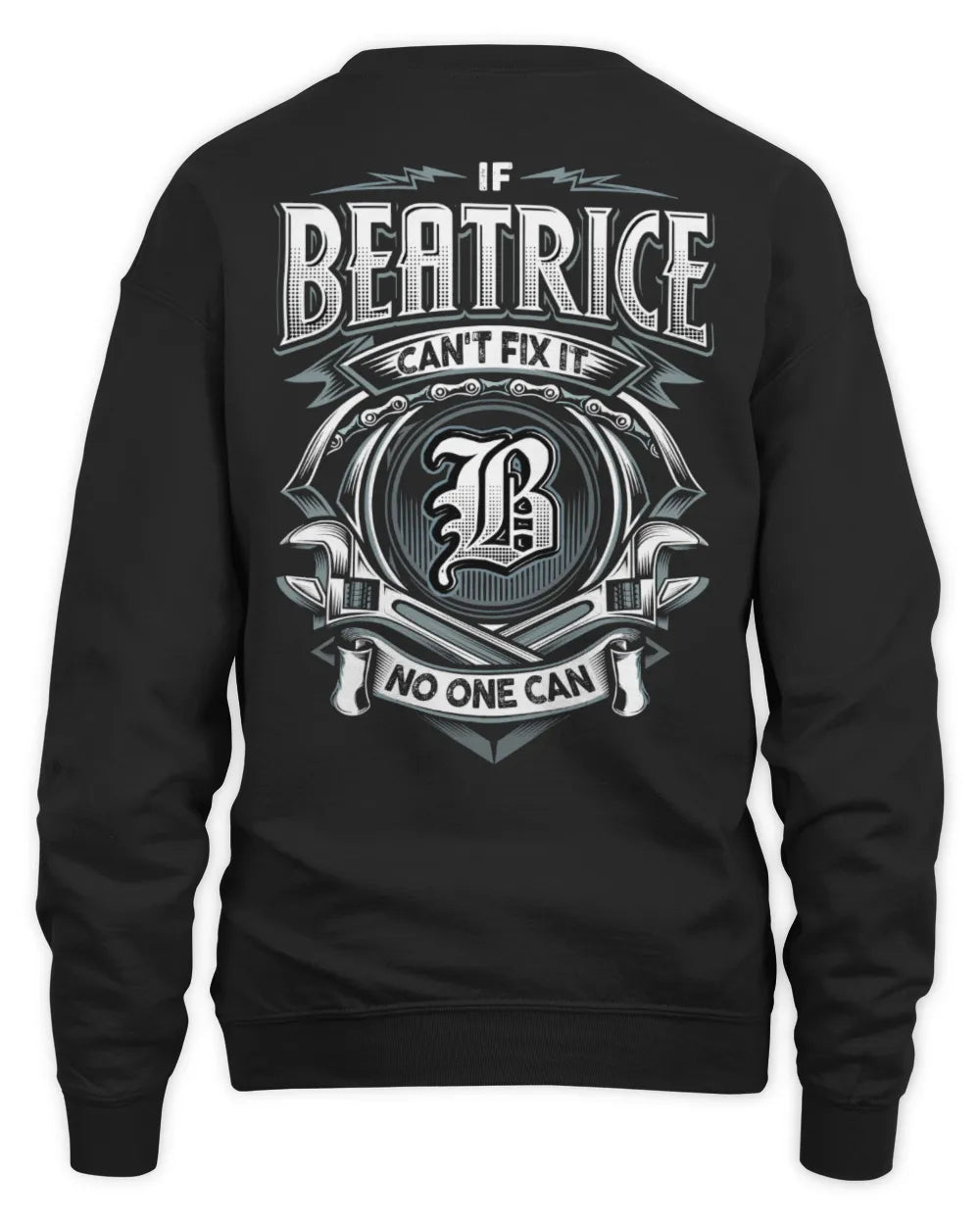 BEATRICE AP81-K4-626 - Personalized Ahmed Quote Apparel “If Ahmed Can't Fix It, No One Can” - Unisex Sweatshirt - Black