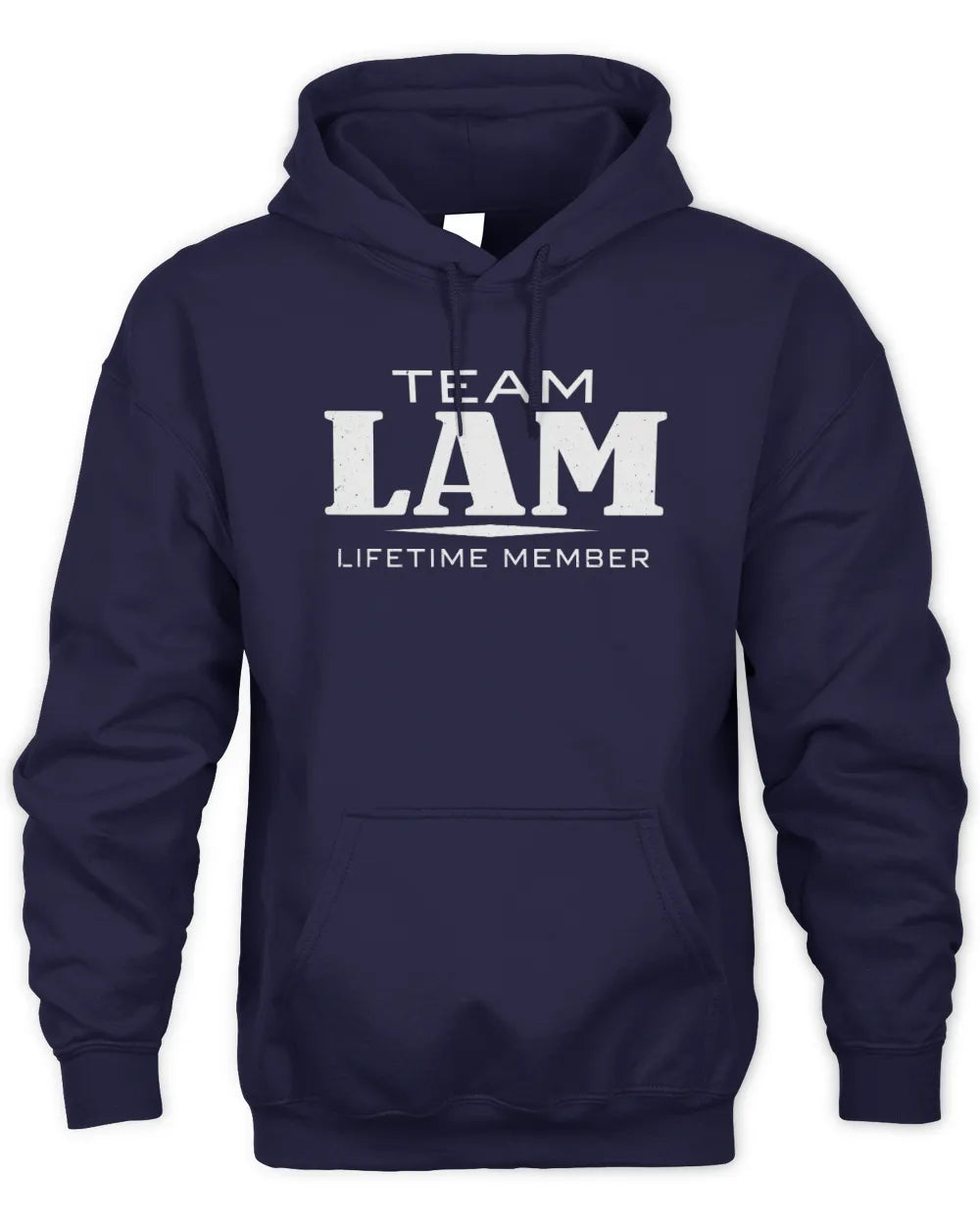 LAM BL62-K4-128 - Personalized “Team NAME Lifetime Member” - Unisex Hoodie - Navy