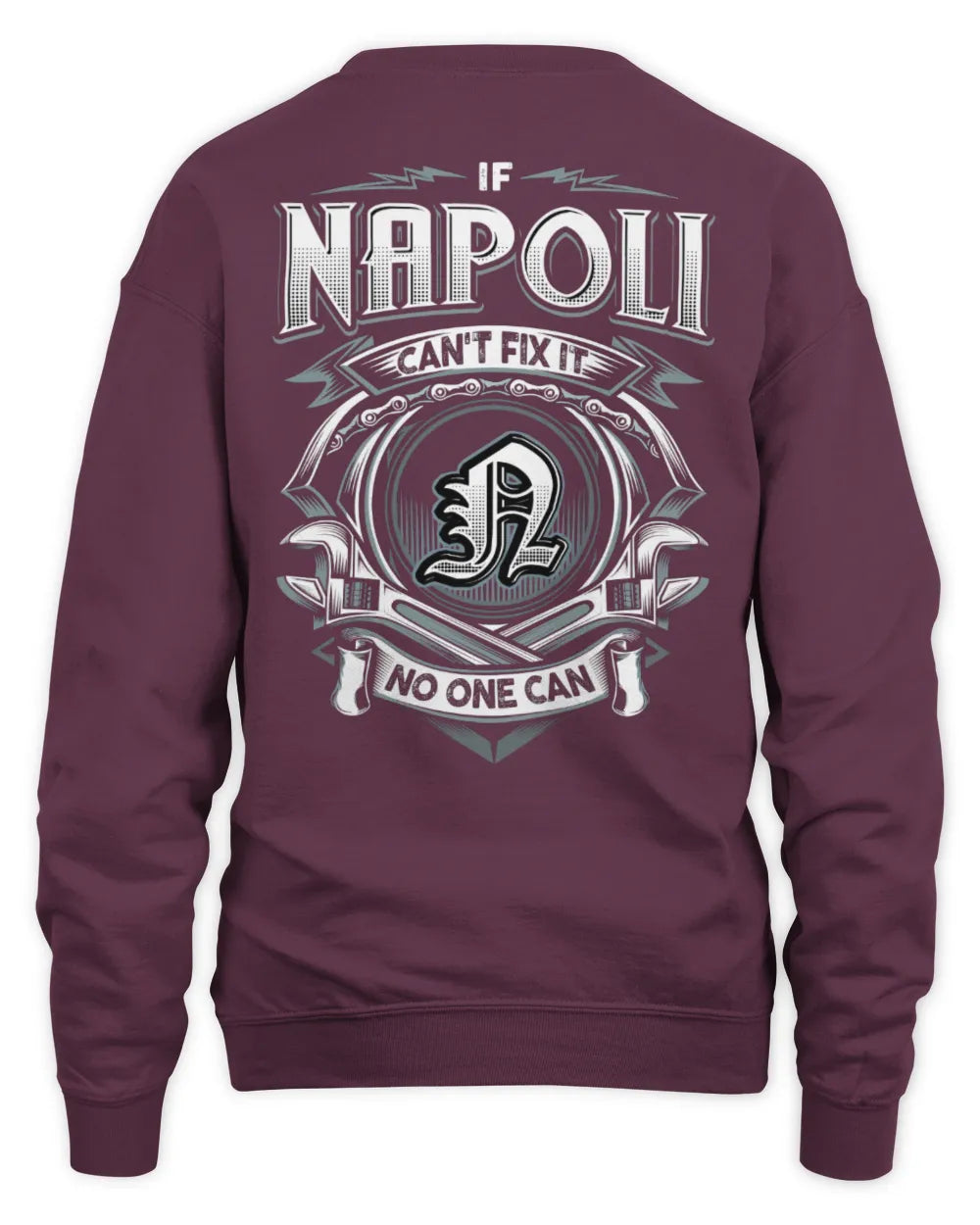 NAPOLI AP81-K4-626 - Personalized Ahmed Quote Apparel “If Ahmed Can't Fix It, No One Can” - Unisex Sweatshirt - Maroon