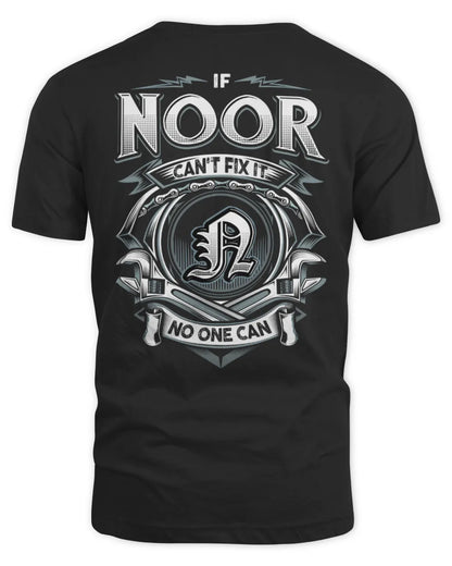 NOOR AP81-K4-626 - Personalized Ahmed Quote Apparel “If Ahmed Can't Fix It, No One Can” - Unisex Standard T-Shirt - Black