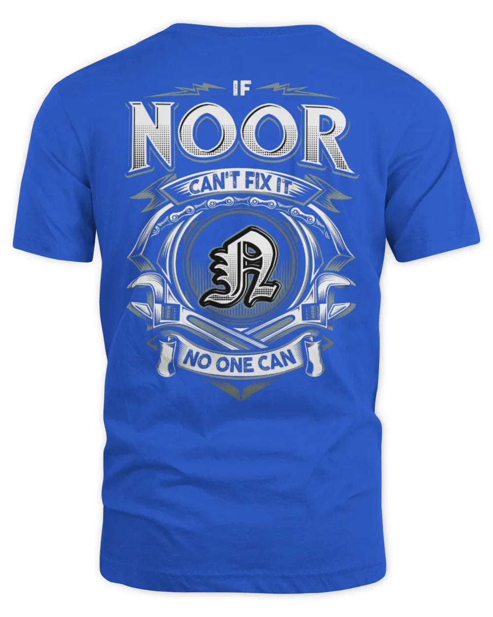 NOOR AP81-K4-626 - Personalized Ahmed Quote Apparel “If Ahmed Can't Fix It, No One Can” - Unisex Standard T-Shirt - Royal
