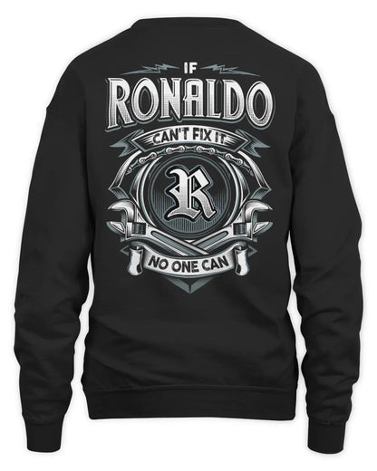 RONALDO AP81-K4-626 - Personalized Ahmed Quote Apparel “If Ahmed Can't Fix It, No One Can” - Unisex Sweatshirt - Black