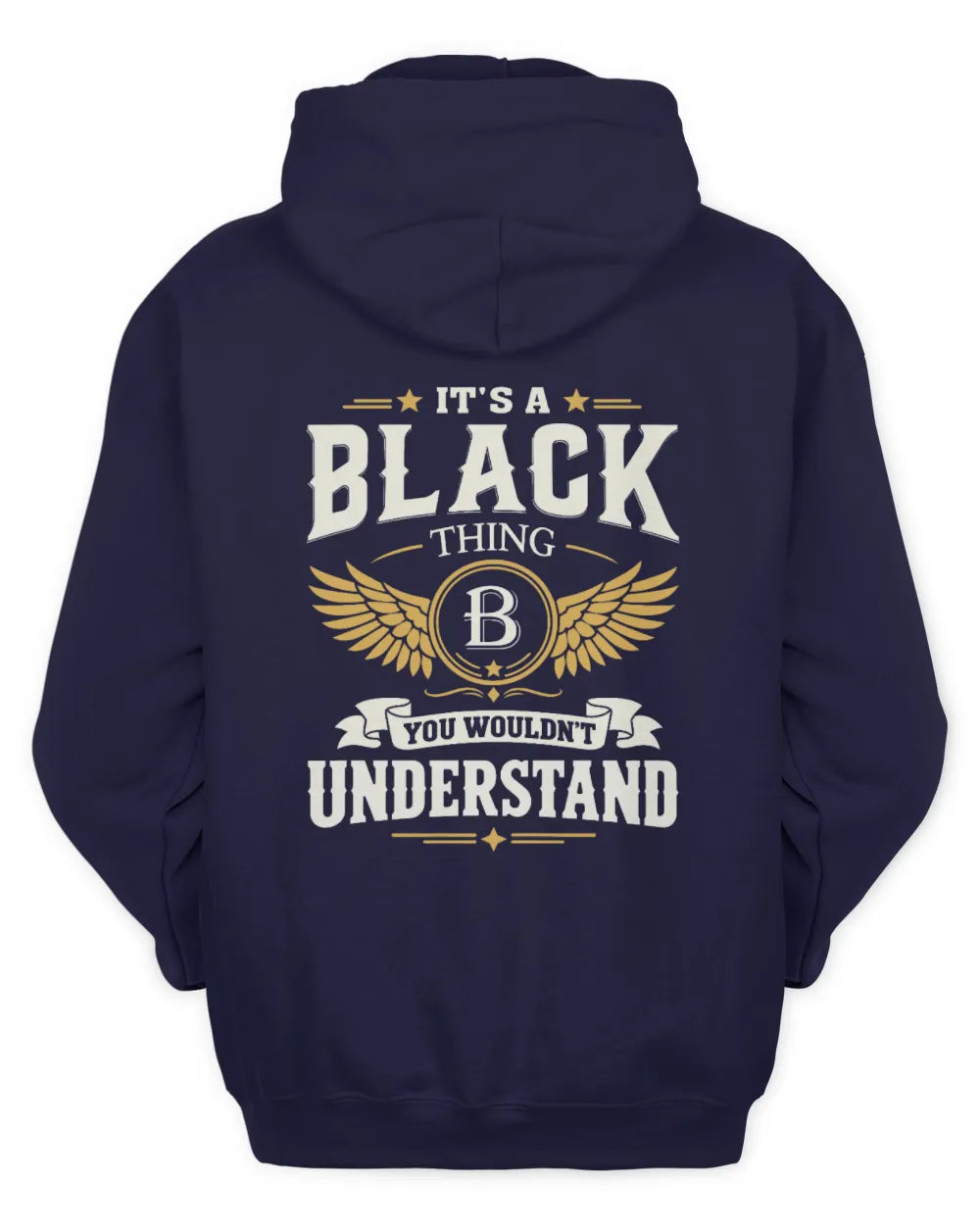 BLACK KT06-M008 It’s a [NAME] Thing – You Wouldn’t Understand | Personalized Vintage T-Shirt - Unisex Hoodie - Navy